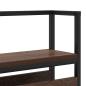 Preview: Stauraum-Kopfteil Braune Eiche 135 cm Holzwerkstoff