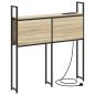 Preview: Stauraum-Kopfteil mit Kopfteil mit Speicher Sonoma Eiche 75 cm Holzwerkstoff
