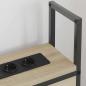 Preview: Stauraum-Kopfteil mit Kopfteil mit Speicher Sonoma Eiche 75 cm Holzwerkstoff