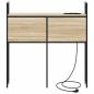 Preview: Stauraum-Kopfteil mit Kopfteil mit Speicher Sonoma Eiche 75 cm Holzwerkstoff