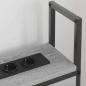 Preview: Stauraum-Kopfteil mit Kopfteil mit Speicher Grau Sonoma 75 cm Holzwerkstoff