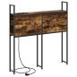 Preview: Kopfteil mit Stauraum mit Ladestation Räuchereiche