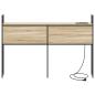 Preview: Stauraum-Kopfteil Sonoma Eiche 120 cm Holzwerkstoff