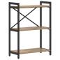 Preview: Bücherregal Eiche handwerklich 60 x 30 x 83 cm Holzwerkstoff