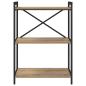 Preview: Bücherregal Eiche handwerklich 60 x 30 x 83 cm Holzwerkstoff
