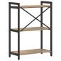 Preview: Bücherregal Eiche handwerklich 60 x 30 x 83 cm Holzwerkstoff