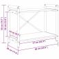 Preview: Bücherregal Sonoma Eiche 60 x 30 x 48,5 cm Holzwerkstoff