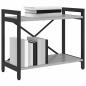 Preview: Bücherregal Grau Sonoma 60 x 30 x 48,5 cm Holzwerkstoff