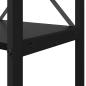 Preview: Bücherregal Schwarze Eiche 80 x 30 x 188 cm Holz und Stahl