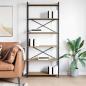 Preview: Bücherregal Eiche handwerklich 80 x 30 x 188 cm Holzwerkstoff