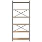 Preview: Bücherregal Eiche handwerklich 80 x 30 x 188 cm Holzwerkstoff