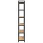 Preview: Bücherregal Eiche handwerklich 80 x 30 x 188 cm Holzwerkstoff