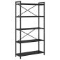 Preview: Bücherregal Schwarze Eiche 80 x 30 x 153 cm Holzwerkstoff