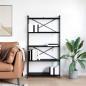 Preview: Bücherregal Schwarze Eiche 80 x 30 x 153 cm Holzwerkstoff