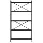 Preview: Bücherregal Schwarze Eiche 80 x 30 x 153 cm Holzwerkstoff