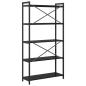 Preview: Bücherregal Schwarze Eiche 80 x 30 x 153 cm Holzwerkstoff