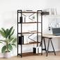 Preview: ARDEBO.de - Bücherregal Räuchereiche 80 x 30 x 153 cm Holzwerkstoff