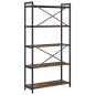 Preview: Bücherregal Räuchereiche 80 x 30 x 153 cm Holzwerkstoff