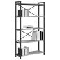 Preview: Bücherregal Grau Sonoma 80 x 30 x 153 cm Holzwerkstoff