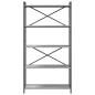 Preview: Bücherregal Grau Sonoma 80 x 30 x 153 cm Holzwerkstoff