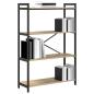 Preview: Bücherregal Sonoma Eiche 80 x 30 x 118 cm Spanplatte