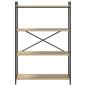Preview: Bücherregal Sonoma Eiche 80 x 30 x 118 cm Spanplatte