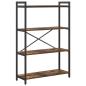 Preview: Bücherregal Räuchereiche 80 x 30 x 118 cm Holz