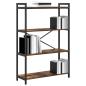 Preview: Bücherregal Räuchereiche 80 x 30 x 118 cm Holz