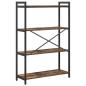 Preview: Bücherregal Räuchereiche 80 x 30 x 118 cm Holz