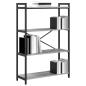 Preview: Bücherregal Grau Sonoma 80 x 30 x 118 cm Holzwerkstoff