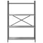 Preview: Bücherregal Grau Sonoma 80 x 30 x 118 cm Holzwerkstoff