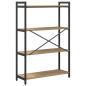 Preview: Bücherregal Eiche handwerklich 80 x 30 x 118 cm Holzwerkstoff