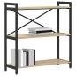 Preview: Bücherregal Sonoma Eiche 80 x 30 x 83 cm Spanplatte