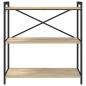 Preview: Bücherregal Sonoma Eiche 80 x 30 x 83 cm Spanplatte