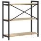 Preview: Bücherregal Sonoma Eiche 80 x 30 x 83 cm Spanplatte