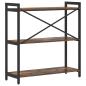 Preview: Bücherregal Räuchereiche 80 x 30 x 83 cm Spanplatte
