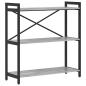 Preview: Bücherregal Grau Sonoma 80 x 30 x 83 cm Holzwerkstoff