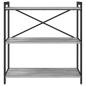 Preview: Bücherregal Grau Sonoma 80 x 30 x 83 cm Holzwerkstoff