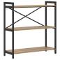 Preview: Bücherregal Eiche handwerklich 80 x 30 x 83 cm Holzwerkstoff