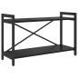 Preview: Bücherregal 80 x 30 x 50 cm Holzwerkstoff Schwarz Eichen-Optik