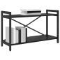 Preview: Bücherregal 80 x 30 x 50 cm Holzwerkstoff Schwarz Eichen-Optik