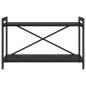 Preview: Bücherregal 80 x 30 x 50 cm Holzwerkstoff Schwarz Eichen-Optik