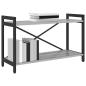 Preview: Bücherregal Grau Sonoma 80 x 30 x 48,5 cm Holzwerkstoff