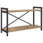 Preview: Bücherregal Eiche handwerklich 80 x 30 x 48,5 cm Holzwerkstoff