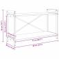 Preview: Bücherregal Eiche handwerklich 80 x 30 x 48,5 cm Holzwerkstoff