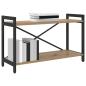 Preview: Bücherregal Eiche handwerklich 80 x 30 x 48,5 cm Holzwerkstoff