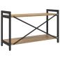 Preview: Bücherregal Eiche handwerklich 80 x 30 x 48,5 cm Holzwerkstoff