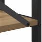 Preview: Bücherregal Eiche handwerklich 80 x 30 x 48,5 cm Holzwerkstoff