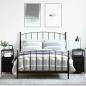 Preview: ARDEBO.de - Nachttisch mit Schubladen 2 pcs Schwarze Eiche 30 x 60 x 60 cm