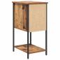 Preview: Nachttisch 2 pcs Altholz 32 x 42 x 70 cm Eisen und Spanplatte